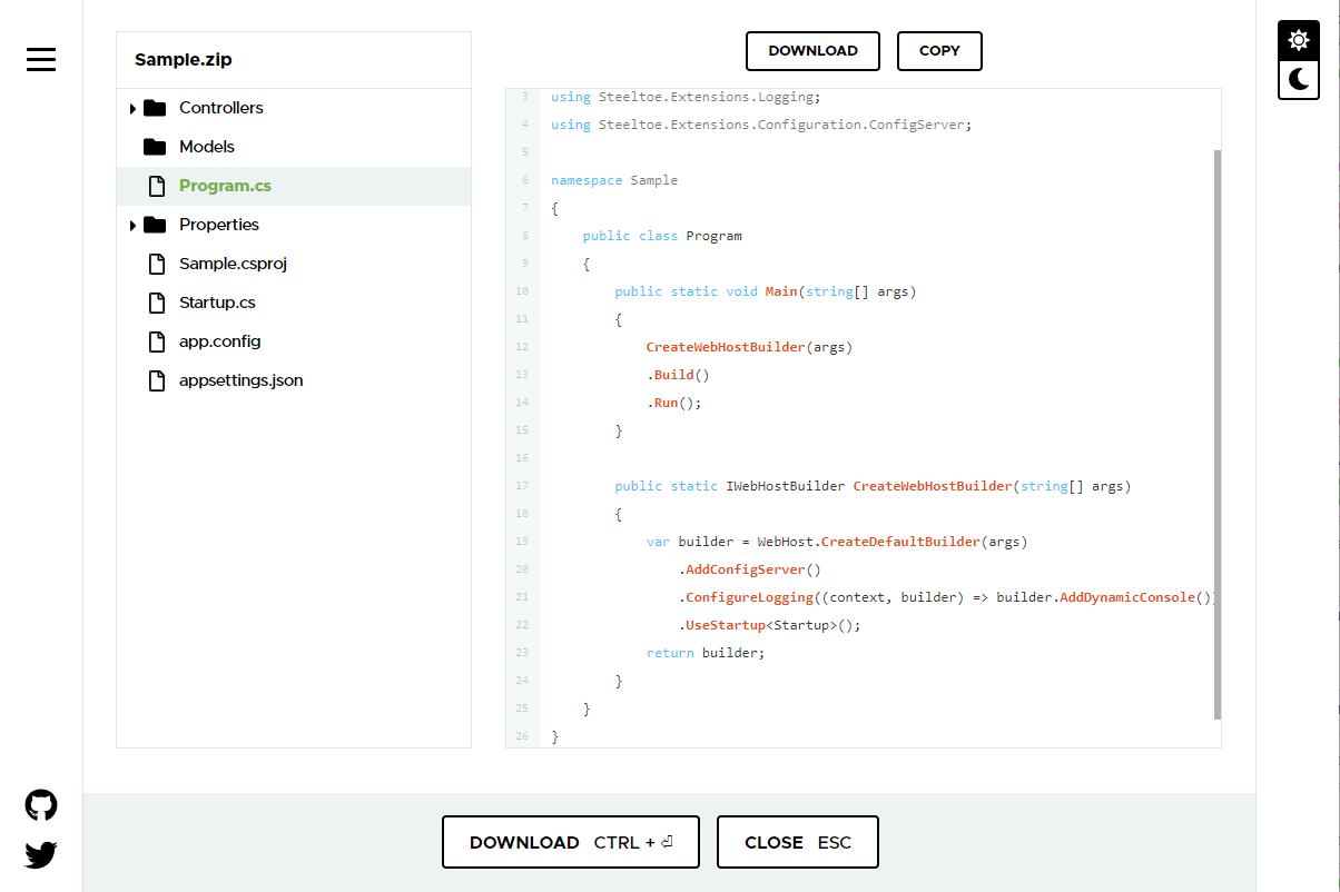 Steeltoe Initializr
